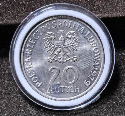 北京马甸外国币专卖第145期，外国币专场，陆续上拍，欢迎关注 1979年波兰20兹罗提纪念庆祝儿童节铜镍币 
