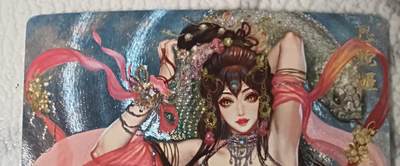 花开卡拍第44期（10月26号周日截拍，品控勿拍!!!拍品不寄存，运费5元，自制卡难免瑕疵，可能存在轻微撞角爆边等出厂瑕疵，品控介意勿拍！） - 卡玩帕克  生肖姬 巳蛇姬 夏蛇 1张粗闪