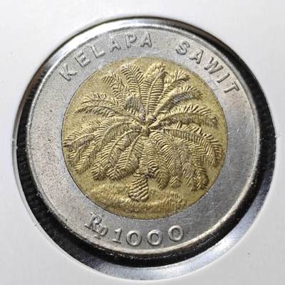KK钱币收藏小铺  第358场  2月预留时间 周末发货 -  印度尼西亚1000卢比