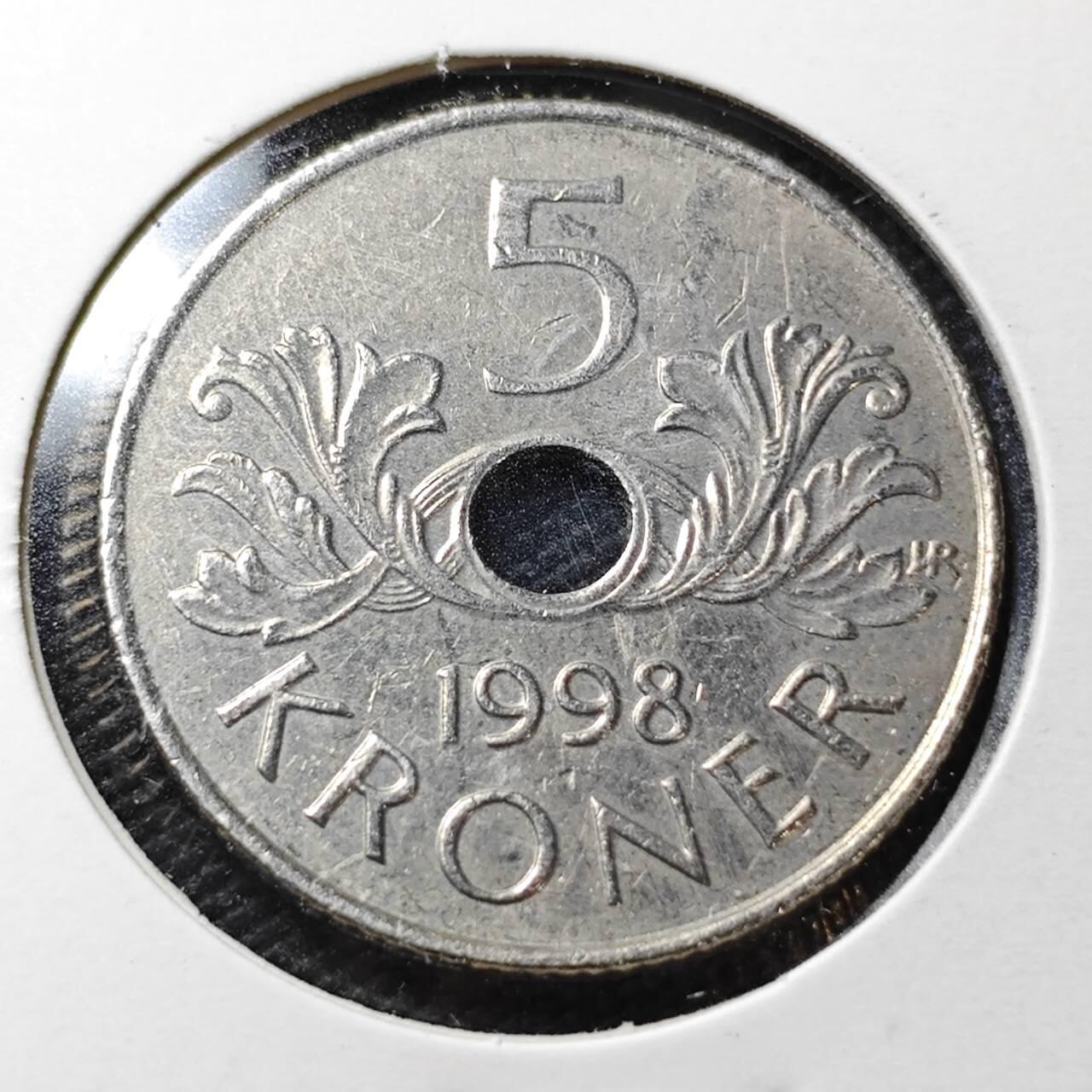 KK钱币收藏小铺  第358场  2月预留时间 周末发货  挪威5克朗