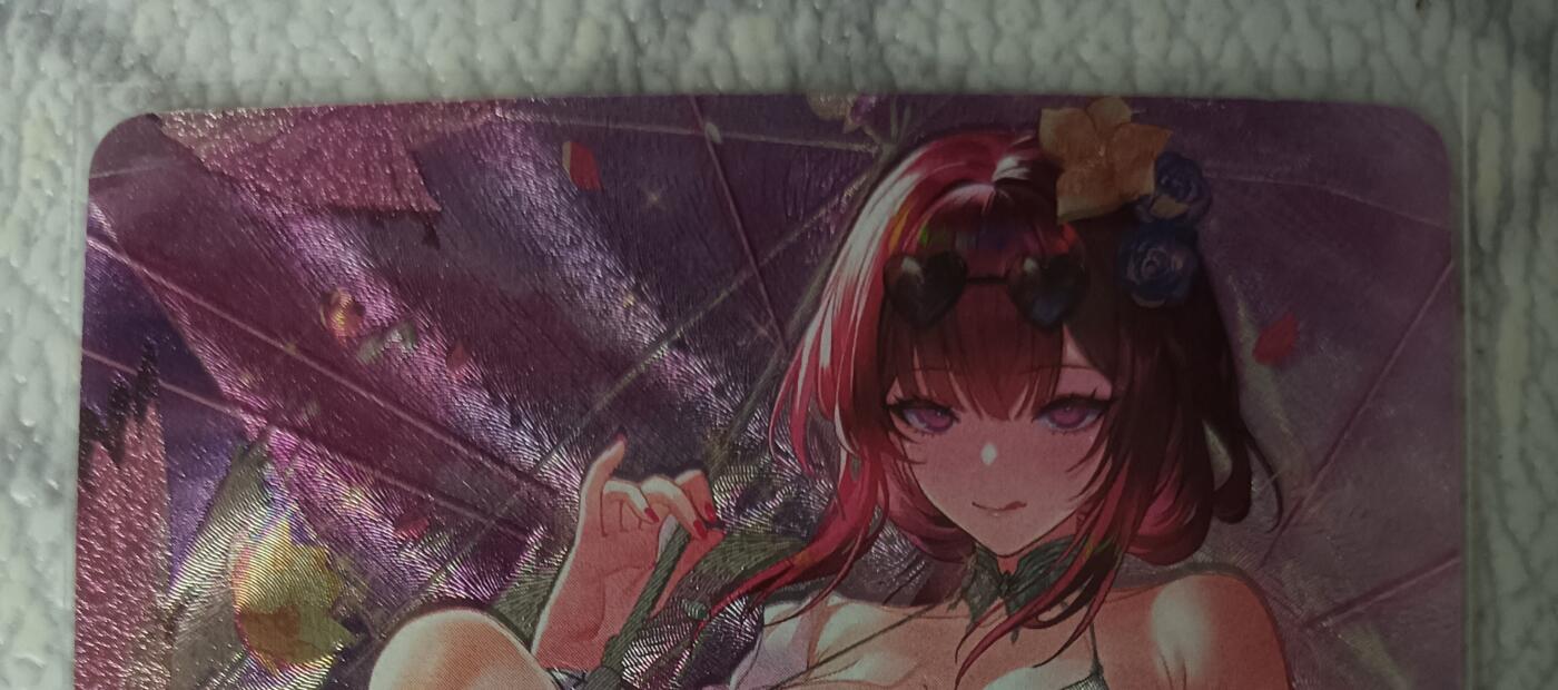花开卡拍第44期（10月26号周日截拍，品控勿拍!!!拍品不寄存，运费5元，自制卡难免瑕疵，可能存在轻微撞角爆边等出厂瑕疵，品控介意勿拍！） 星穹铁道卡牌 卡芙卡 粗闪