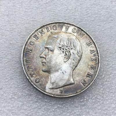 世界钱币专场拍卖 每周二开拍 - 1911年德国巴伐利亚奥托3马克流通银币
