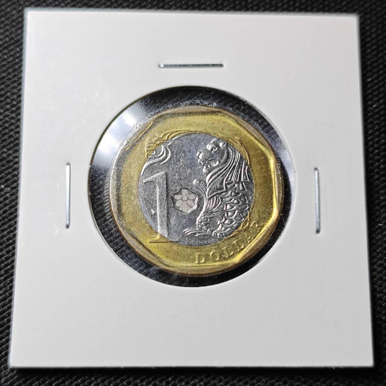 KK钱币收藏小铺  第358场  2月预留时间 周末发货  新加坡1元