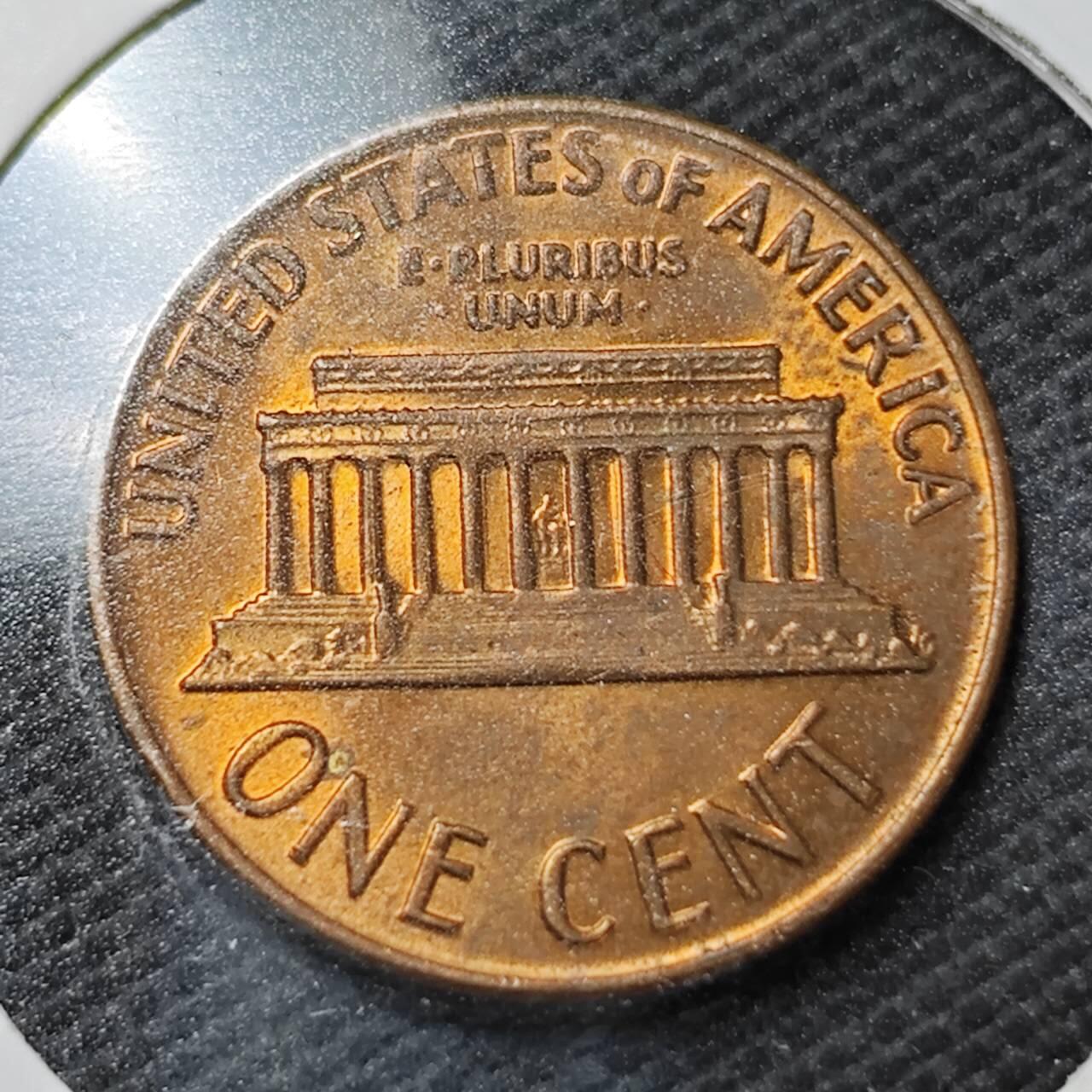 KK钱币收藏小铺  第358场  2月预留时间 周末发货  1971美国1分铜币 拆卷品