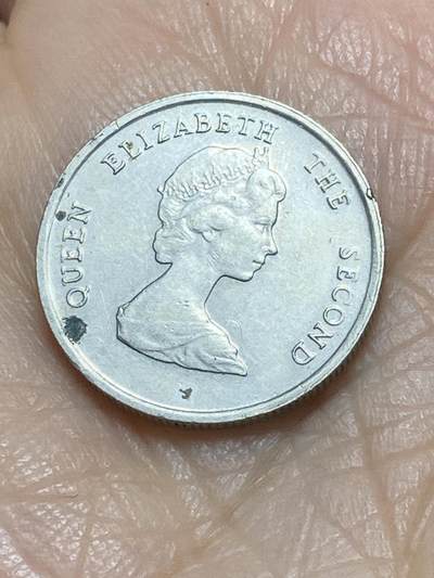 2025年第一百一十七场(总第一百四十三场）外国好品散币(免佣金) 东加勒比1987年10分(伊丽莎白二世中年花冠)