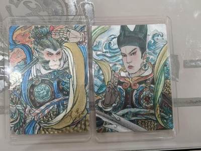 寸草不生拍卖会 第十二期 - 【亲签】史墨亲签 裸卡2张 008/009 同编 一对
