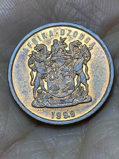 2025年第一百一十七场(总第一百四十三场）外国好品散币(免佣金) 南非🇿🇦1999年5分