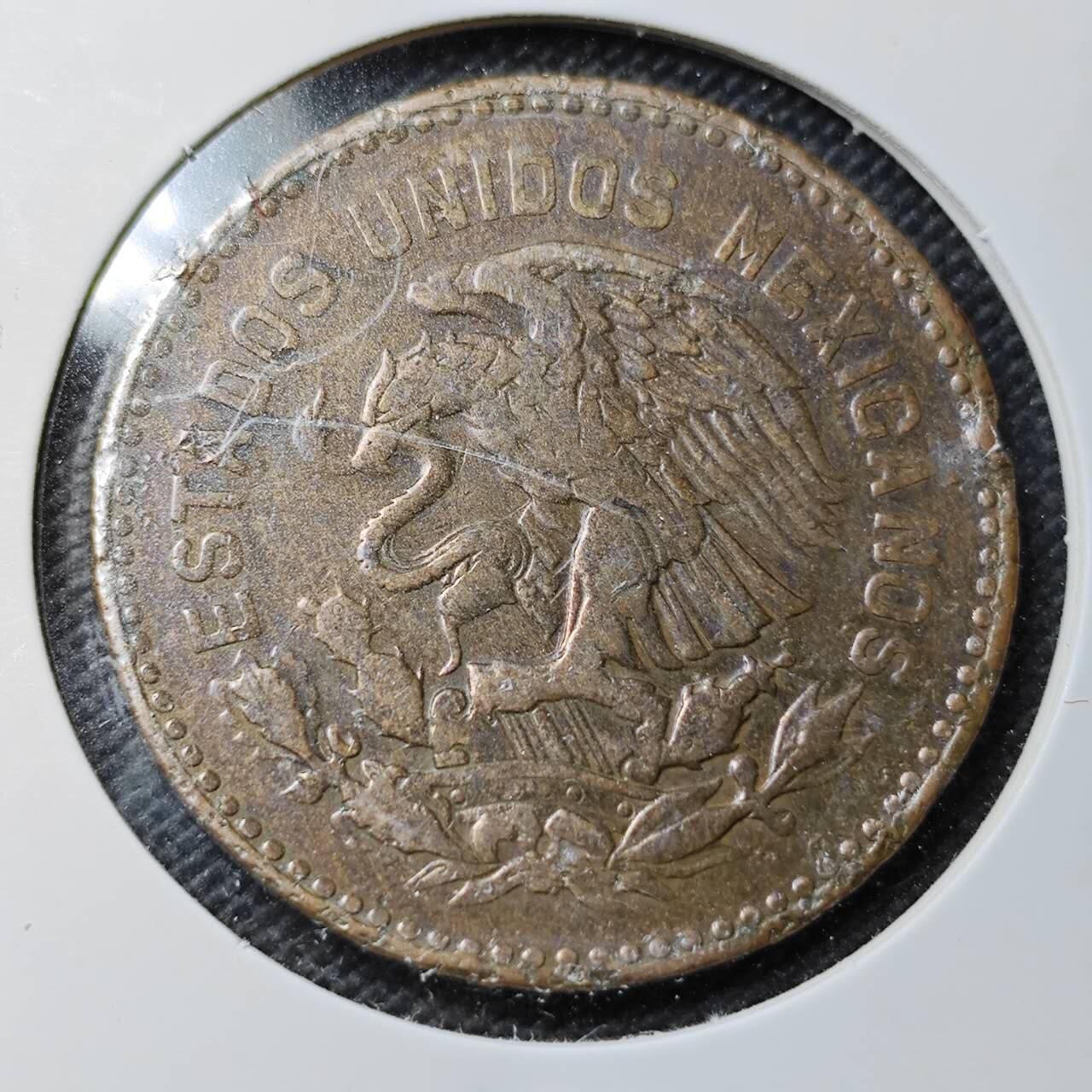 KK钱币收藏小铺  第358场  2月预留时间 周末发货  1956墨西哥大铜币