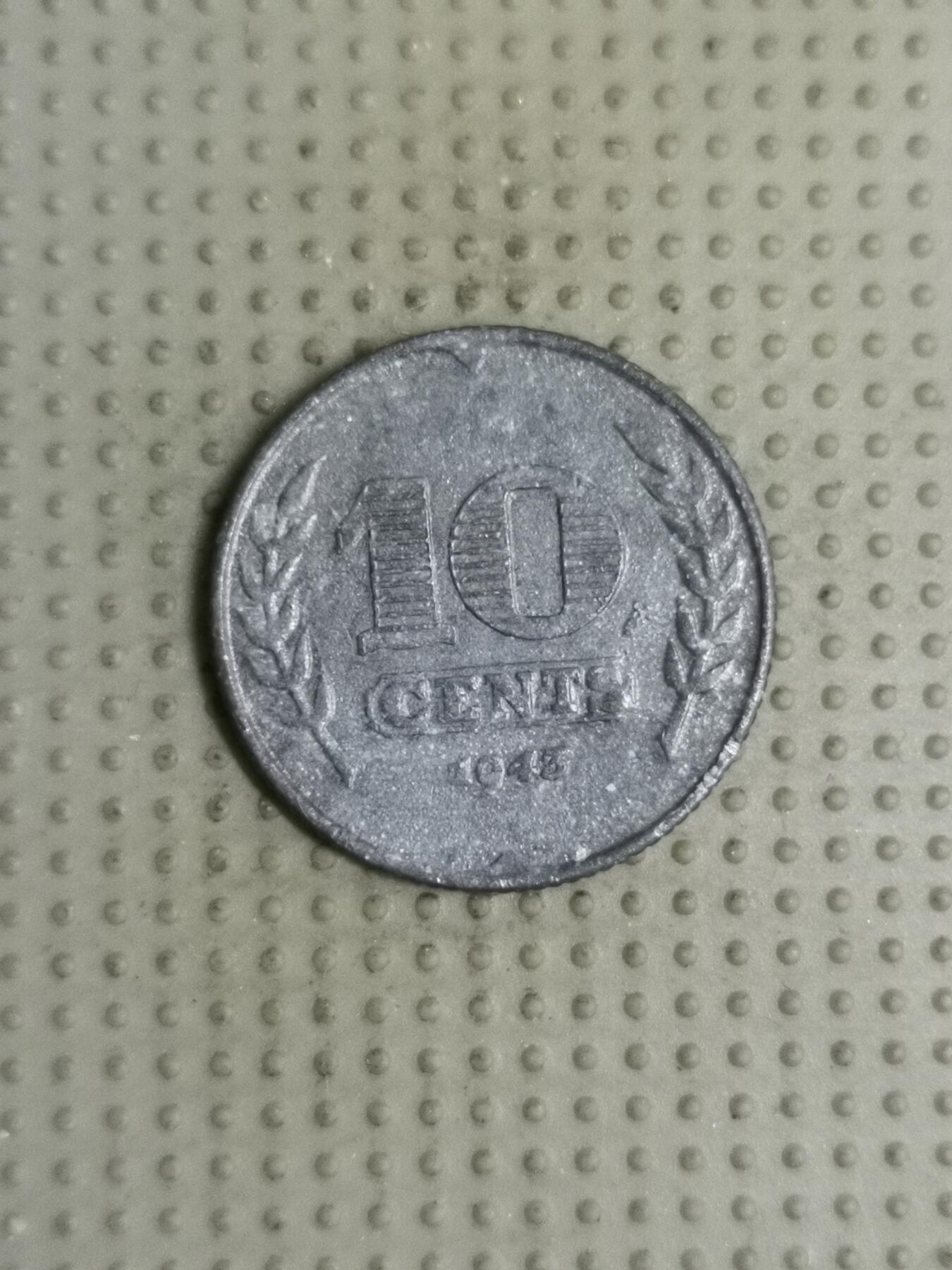 2025年第108场各国散币拍卖（总第108场） 荷兰1943年10分