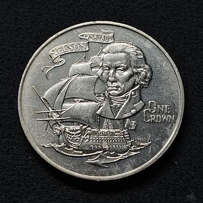 【全场包邮】纯粹捡漏拍472场（免费代拍第9场） - 直布罗陀1980年1克朗纳尔逊克朗型纪念币