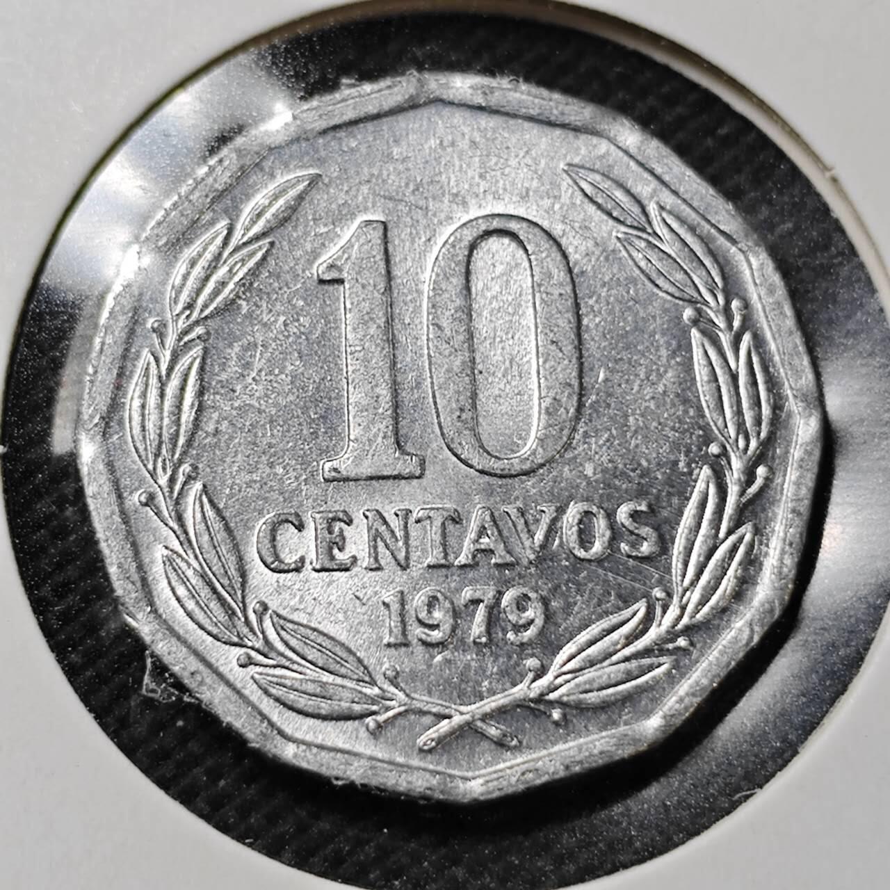 KK钱币收藏小铺  第359场  2月预留时间 周末发货  1979智利10分