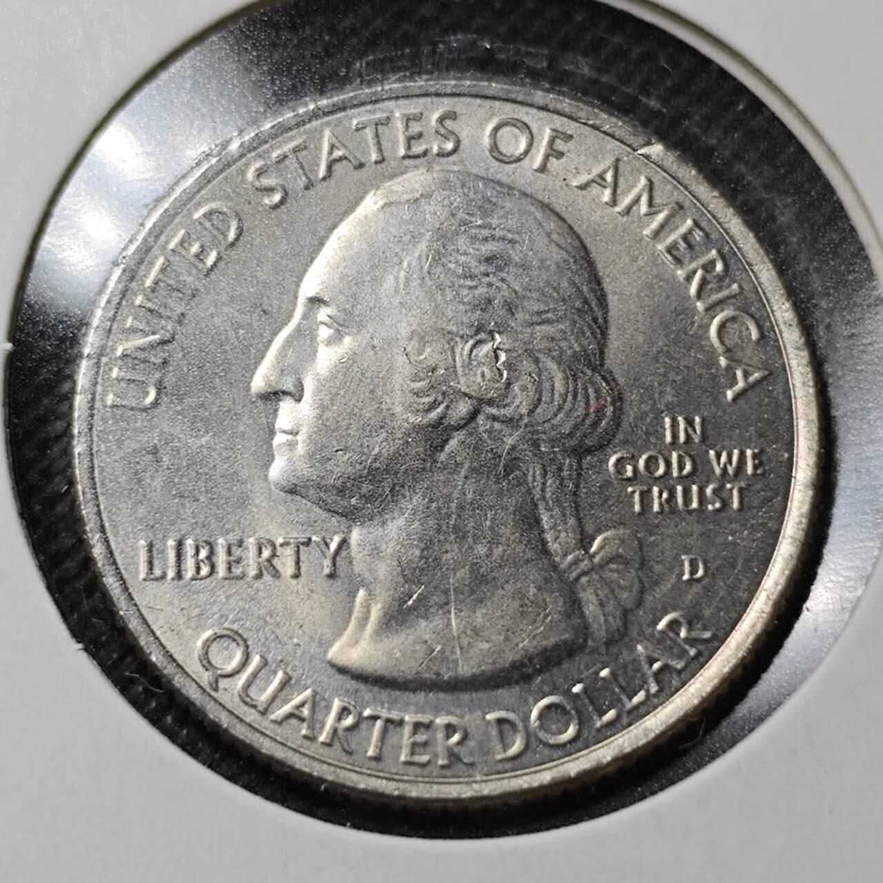 KK钱币收藏小铺  第359场  2月预留时间 周末发货  美国25分纪念币