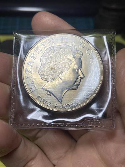 2025年第一百一十七场(总第一百四十三场）外国好品散币(免佣金) 少见好品–英国🇬🇧2005年5英镑(英国皇家海军和法国、西班牙联合舰队1805年特拉法尔加海战200周年纪念币)