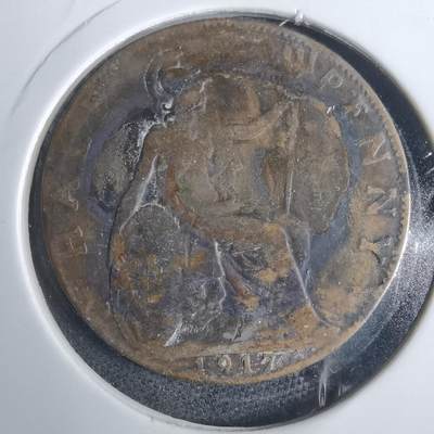 沼泽如烟--第883场 - 英国1917年半便士