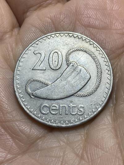 2025年第一百一十七场(总第一百四十三场）外国好品散币(免佣金) - 斐济🇫🇯1978年20分(伊丽莎白二世中年花冠)