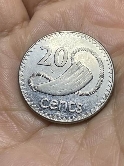 2025年第一百一十七场(总第一百四十三场）外国好品散币(免佣金) 斐济🇫🇯1996年20分(伊丽莎白二世中年高冠)