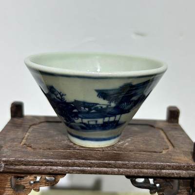 听雨轩（九） - 青花茶杯