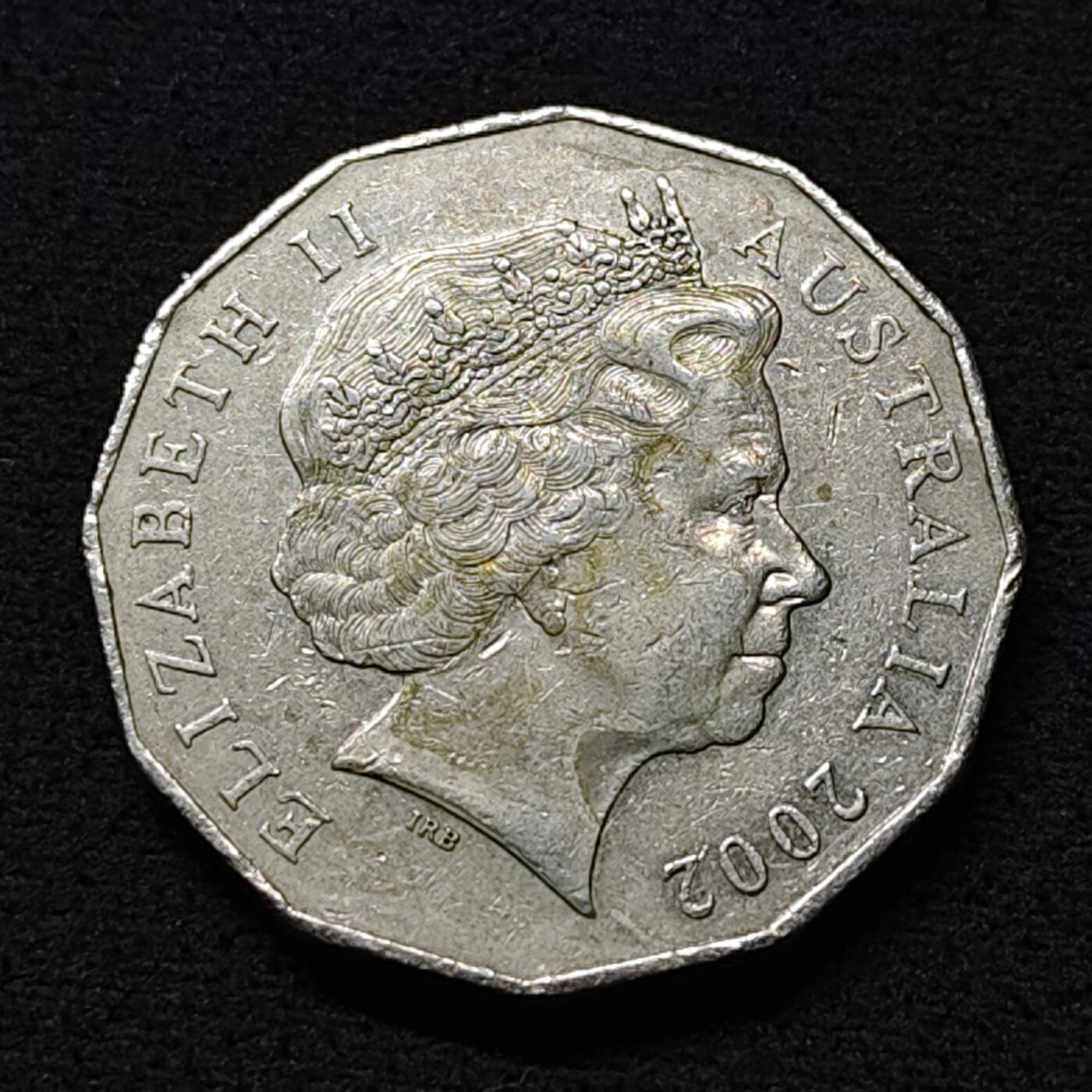 【全场包邮】纯粹捡漏拍472场（免费代拍第9场） 澳大利亚2002年50分内陆年纪念币