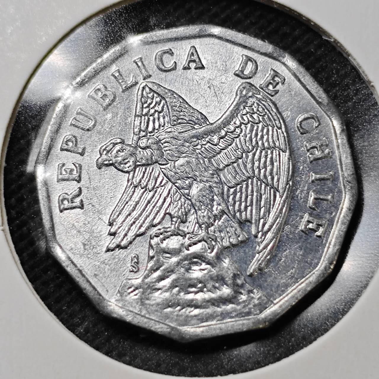 KK钱币收藏小铺  第359场  2月预留时间 周末发货  1979智利10分