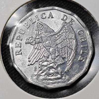 KK钱币收藏小铺  第359场  2月预留时间 周末发货 -  1979智利10分