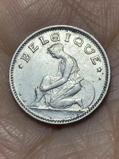 2025年第一百一十七场(总第一百四十三场）外国好品散币(免佣金) 比利时🇧🇪1928年50分(阿尔贝一世时期，法语版)