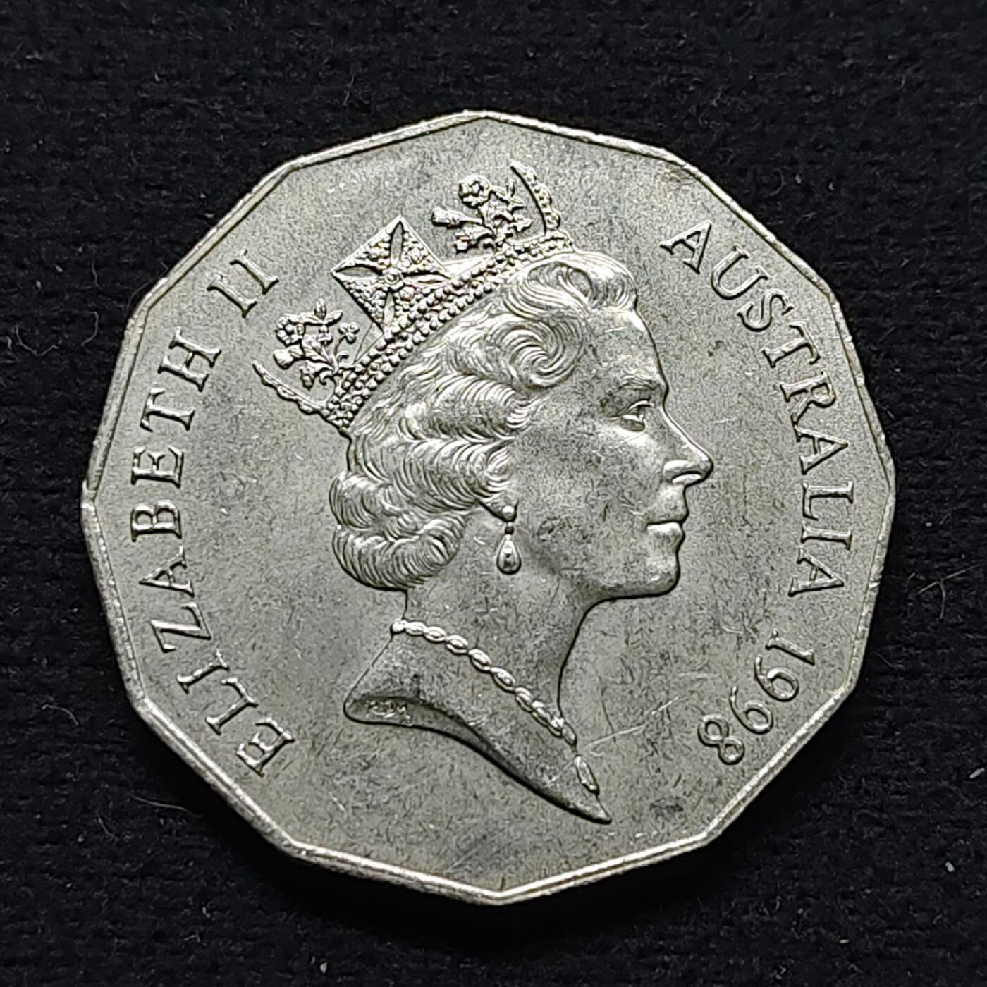 【全场包邮】纯粹捡漏拍472场（免费代拍第9场） 澳大利亚1998年50分巴斯和弗林德斯发现巴斯海峡200周年纪念币