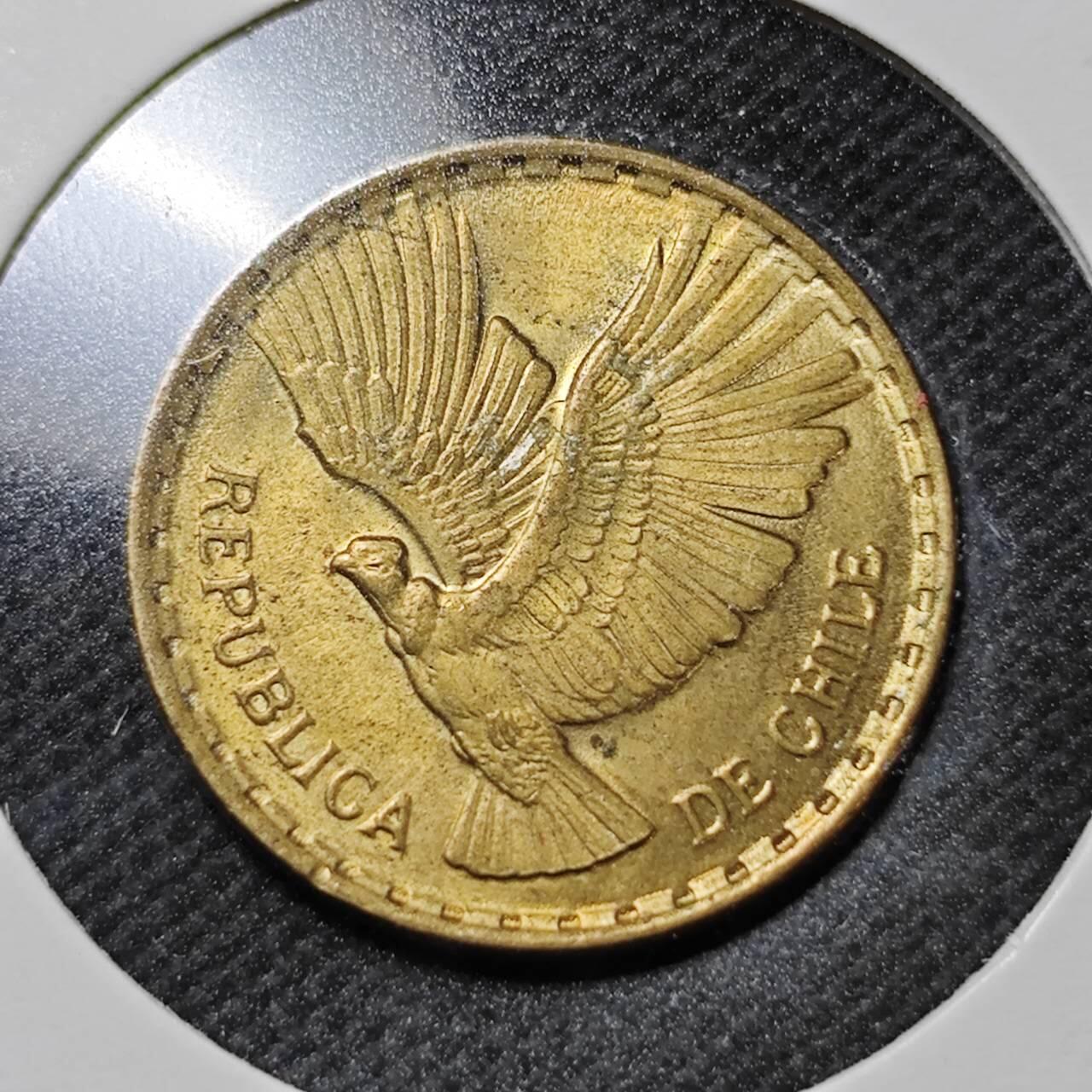 KK钱币收藏小铺  第359场  2月预留时间 周末发货 1970智利2分 铜币