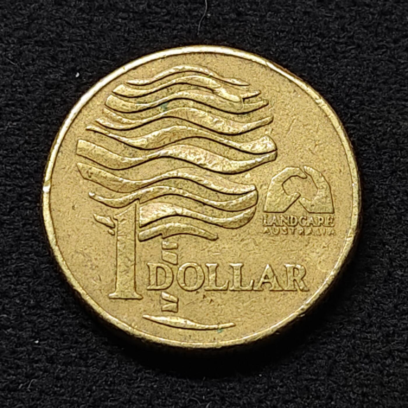 【全场包邮】纯粹捡漏拍472场（免费代拍第9场） 澳大利亚1993年1元土地保护纪念币