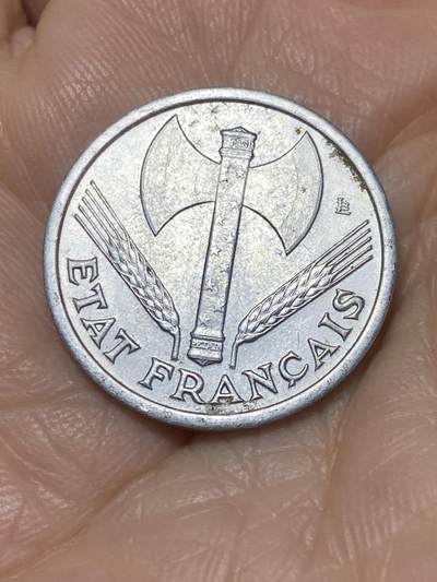 2025年第一百一十七场(总第一百四十三场）外国好品散币(免佣金) 法国🇫🇷1943年1法郎(维希傀儡政府时期)