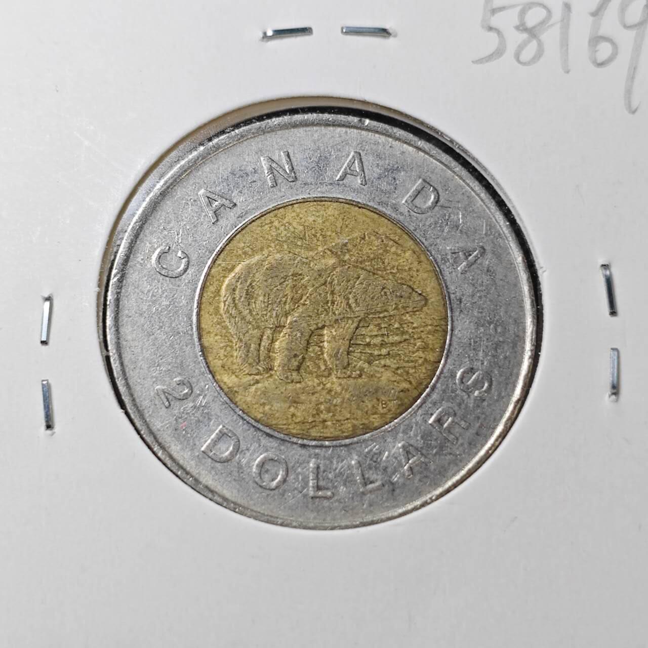 KK钱币收藏小铺  第358场  2月预留时间 周末发货  加拿大2元