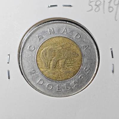 KK钱币收藏小铺  第358场  2月预留时间 周末发货 -  加拿大2元