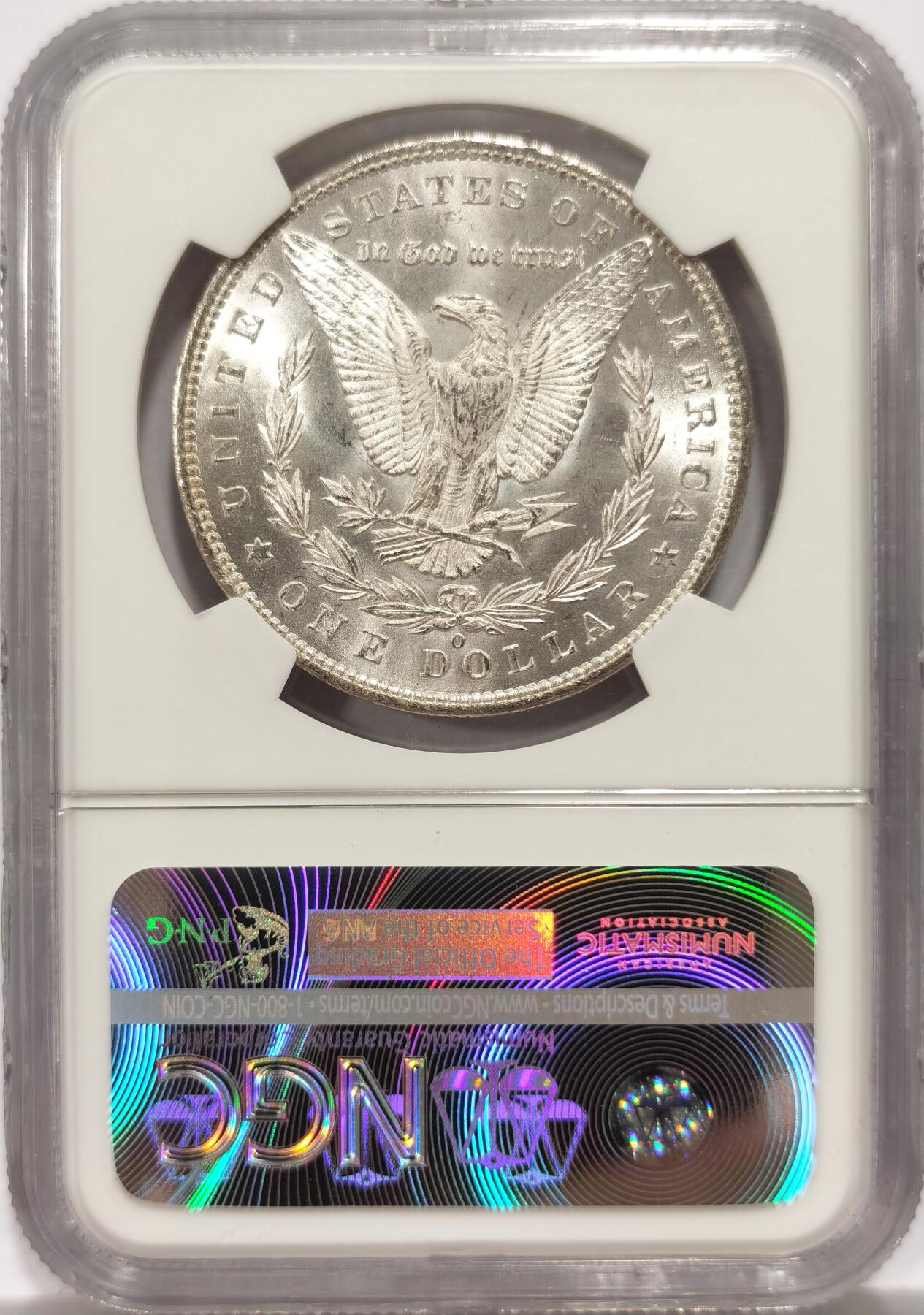 博洋堂世界钱币拍卖第144期（全场包邮） NGC MS65 美国1885 O摩根