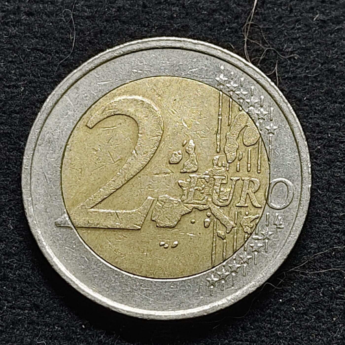 【全场包邮】纯粹捡漏拍472场（免费代拍第9场） 荷兰2000年2欧元双色币