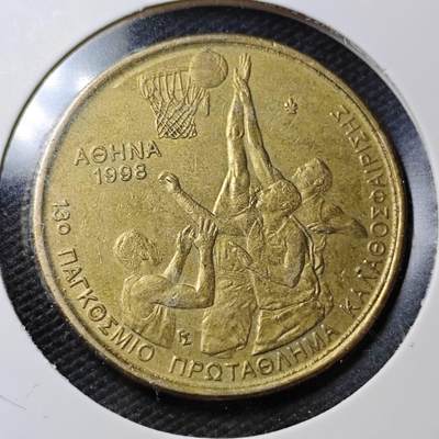 KK钱币收藏小铺  第358场  2月预留时间 周末发货 -  1998希腊100德拉克马纪念币