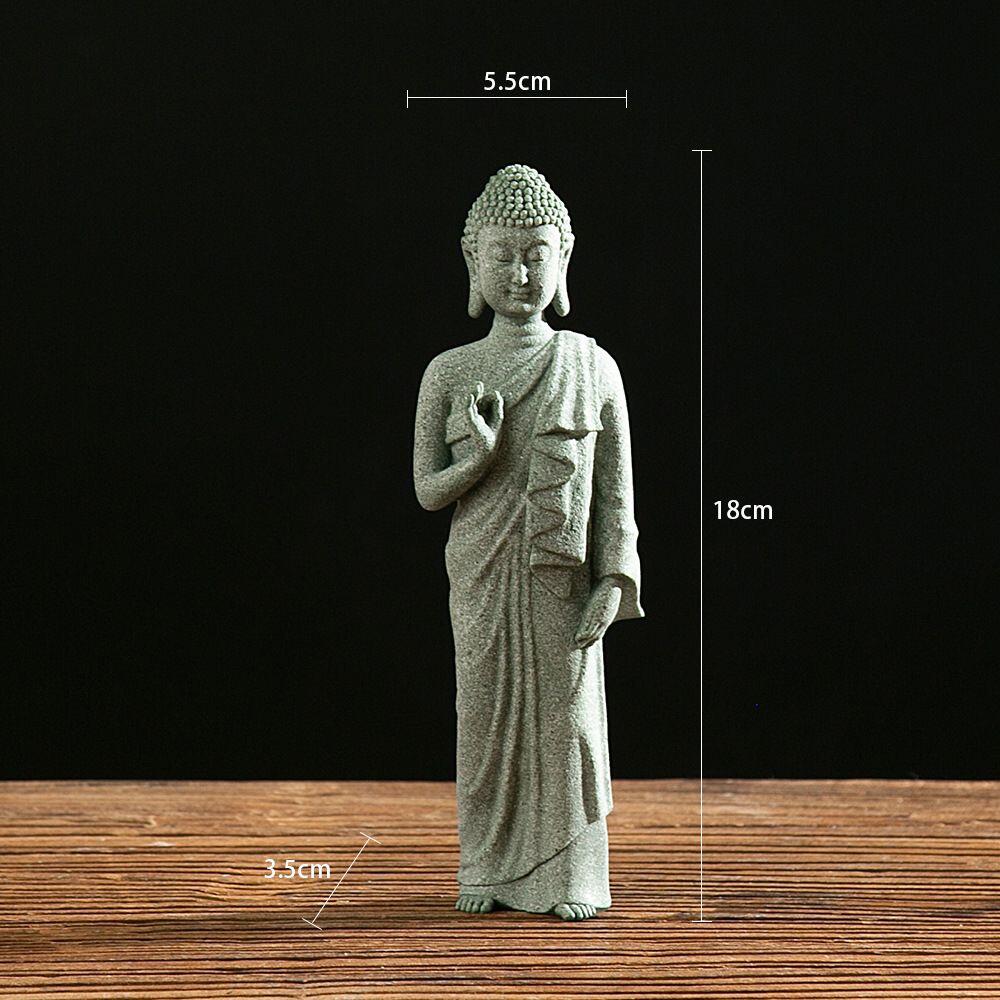 听雨轩（八） 青砂石佛摆件 右手