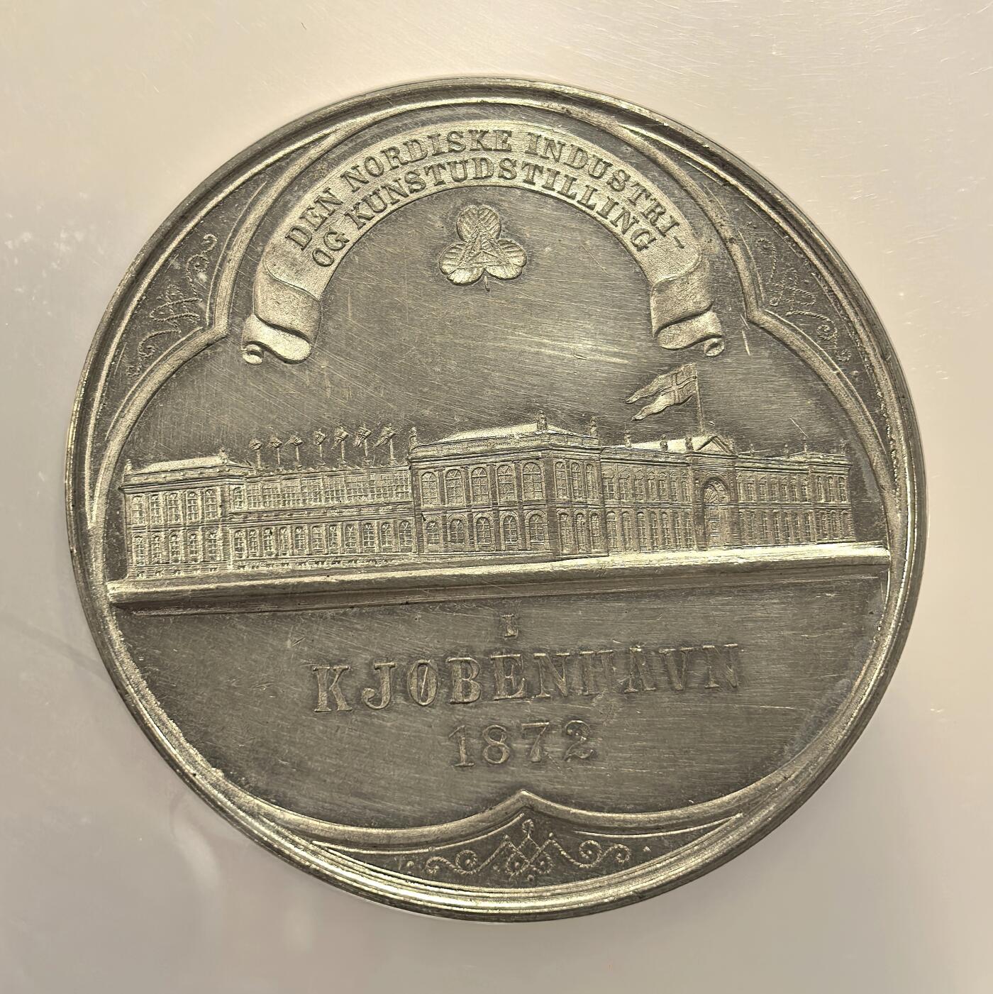 博洋堂世界钱币拍卖第144期（全场包邮） NGC UNC 1872年丹麦哥本哈根北欧工业与艺术博览会纪念章