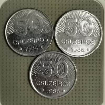 2025年第108场各国散币拍卖（总第108场） - 巴西50克鲁扎多3枚