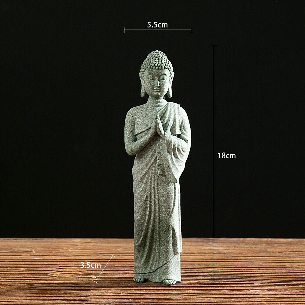 听雨轩（八） 青砂石佛摆件 双手