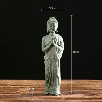 听雨轩（八） - 青砂石佛摆件 双手