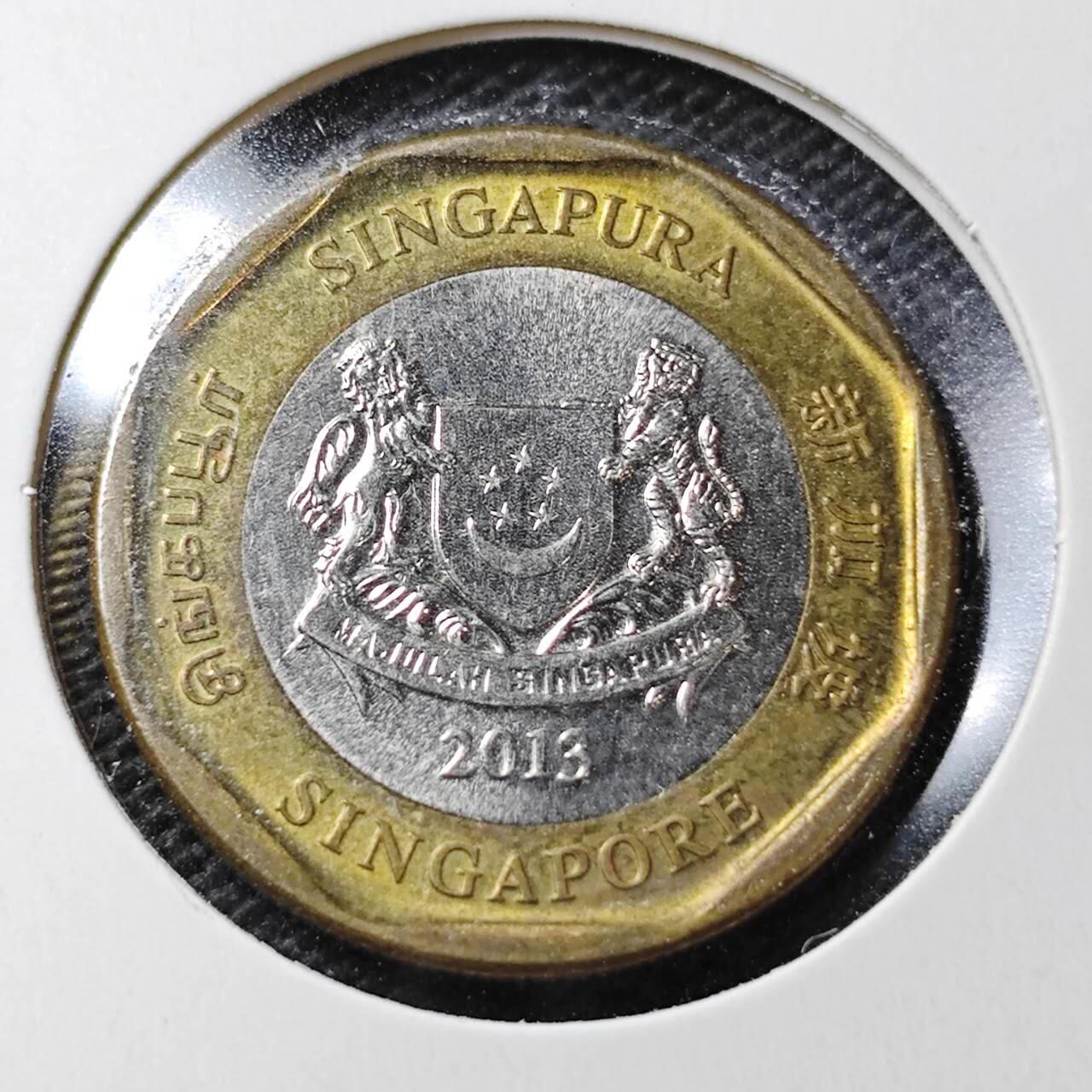 KK钱币收藏小铺  第358场  2月预留时间 周末发货  新加坡1元