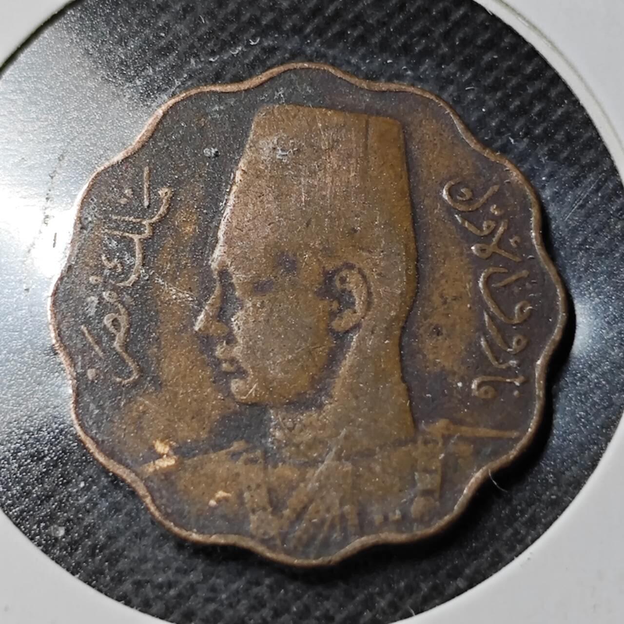 KK钱币收藏小铺  第359场  2月预留时间 周末发货 埃及5米利姆铜币 