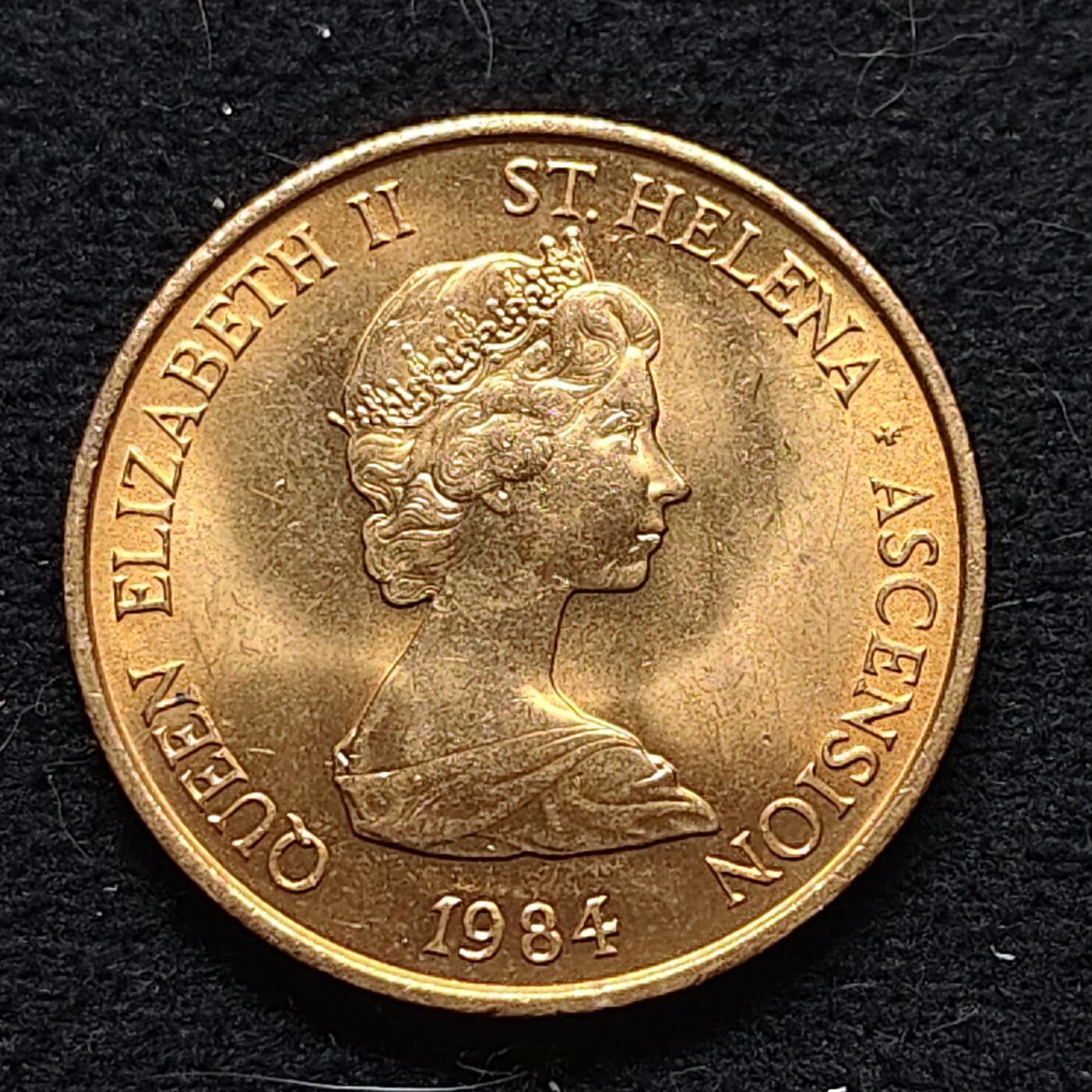 【全场包邮】纯粹捡漏拍472场（免费代拍第9场） 圣赫勒拿和阿松森1984年2便士