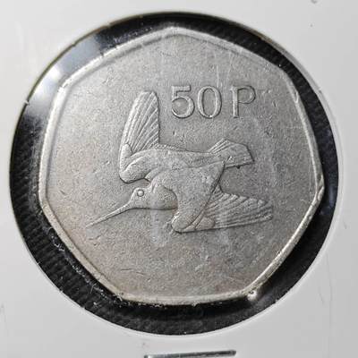 KK钱币收藏小铺  第358场  2月预留时间 周末发货 -  爱尔兰50便士