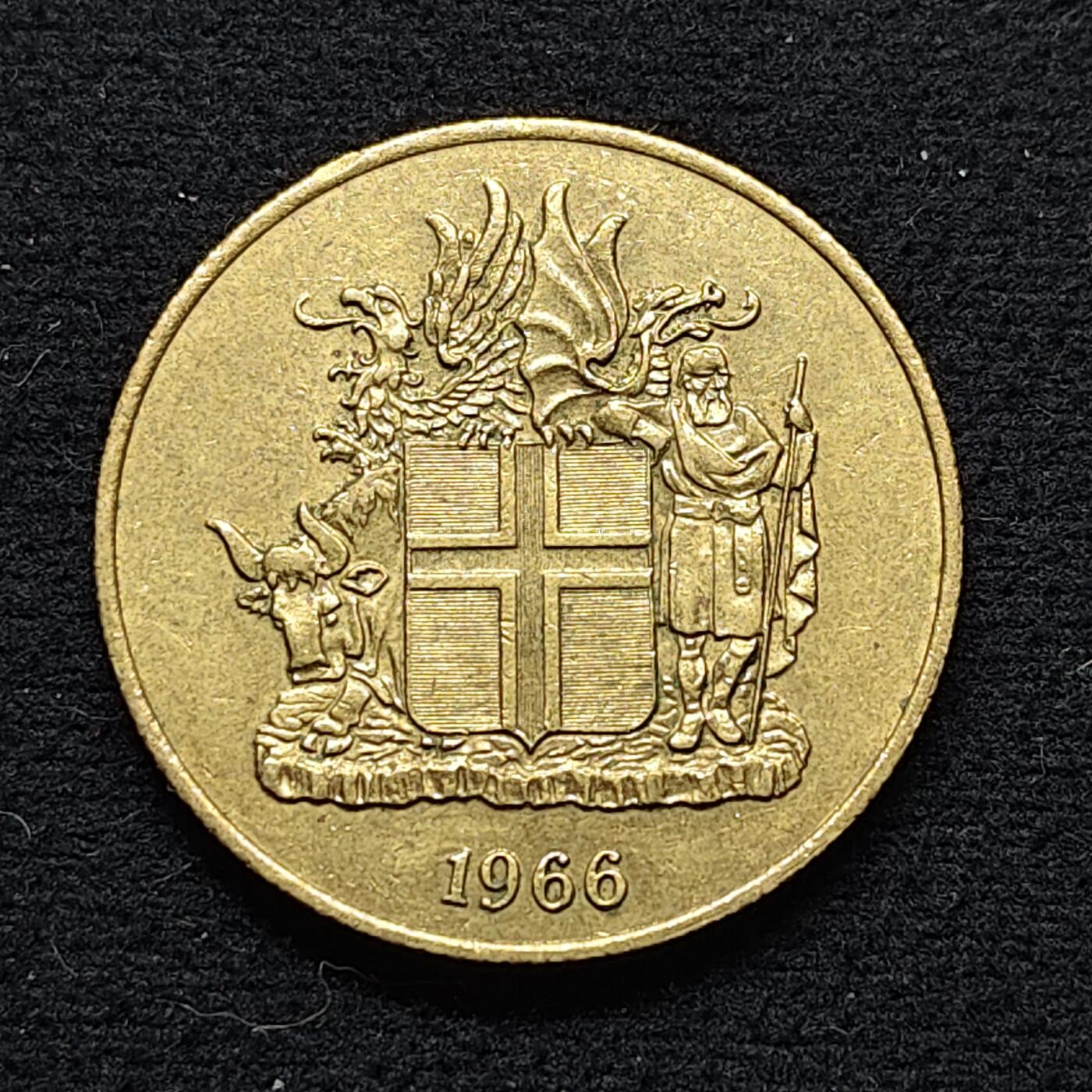 【全场包邮】纯粹捡漏拍472场（免费代拍第9场） 冰岛1966年好品2克朗