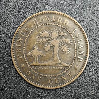 【淘币小摊】实时拍第七百七十三拍   散币场   满百包邮可预留二周 每周一统一发货   - 爱德华王子岛1871年维多利亚一分铜币