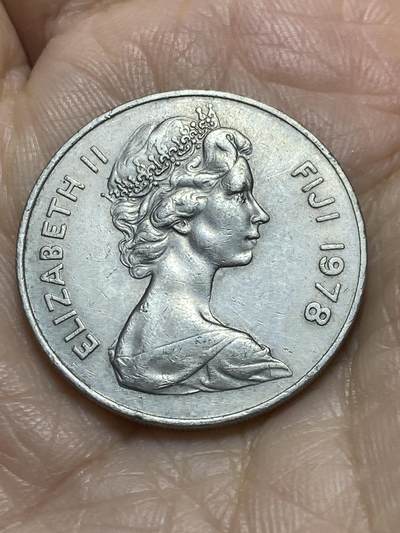 2025年第一百一十七场(总第一百四十三场）外国好品散币(免佣金) 斐济🇫🇯1978年20分(伊丽莎白二世中年花冠)