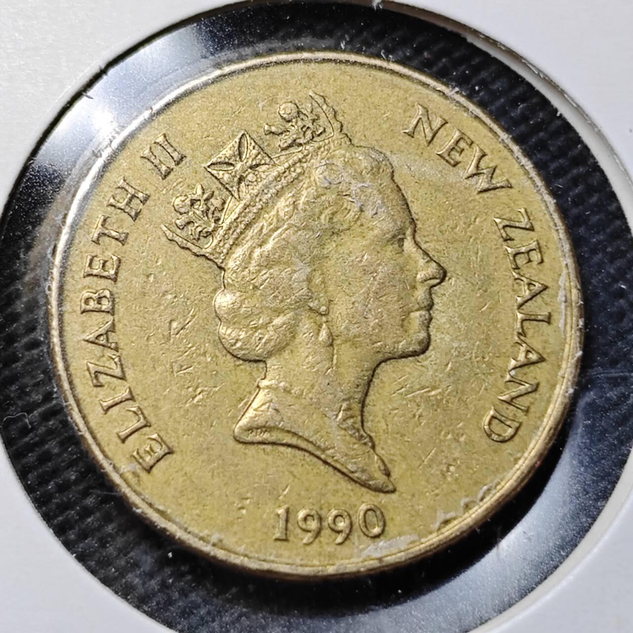 KK钱币收藏小铺  第358场  2月预留时间 周末发货  新西兰1元