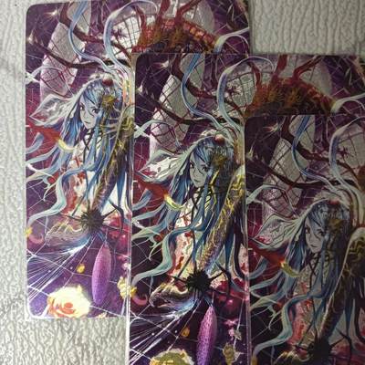 花开卡拍第44期（10月26号周日截拍，品控勿拍!!!拍品不寄存，运费5元，自制卡难免瑕疵，可能存在轻微撞角爆边等出厂瑕疵，品控介意勿拍！） - 燎原卡牌 幻想物语 蜘蛛精 3宫 粗闪