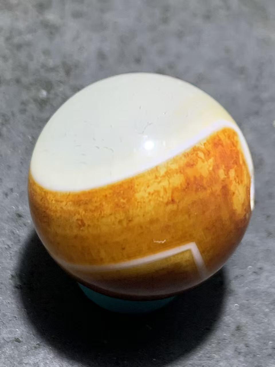 精美天眼高玉化龙纹缠丝玛瑙2.0圆珠一颗