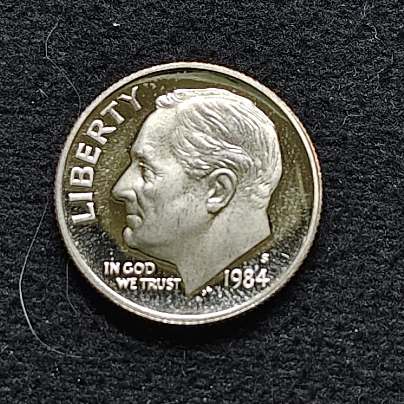 【全场包邮】纯粹捡漏拍472场（免费代拍第9场） 美国1984年罗斯福10分精制币